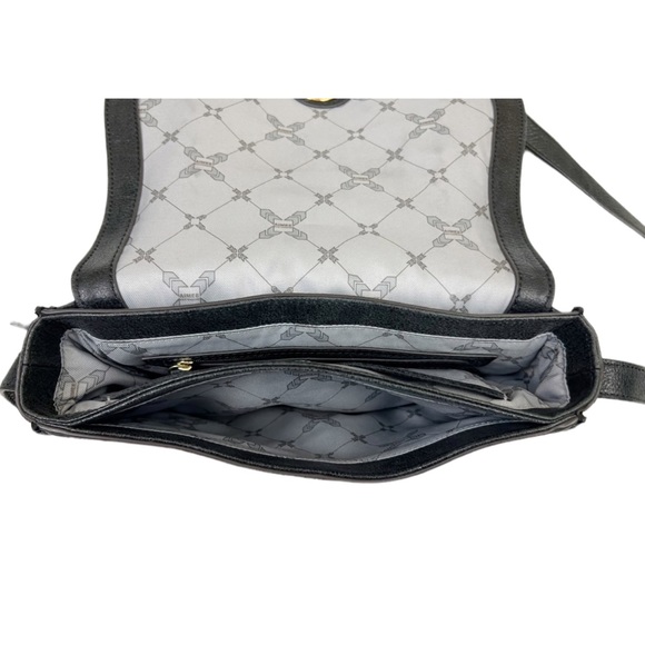 Aimee Kestenberg Ashton Black Leather Saddle Crossbody Purse - Picture 9 of 10